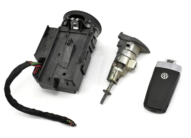 Ignition Lock Set & Key Fob Remote 06-10 VW Passat B6 - Genuine - 3C0 905 843 M