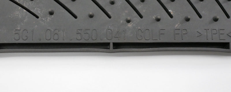 Rear Monster Rubber Floor Mats 15-21 VW Golf MK7 - Genuine - 5G1 061 550 041