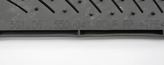 RH Front Monster Rubber Floor Mat 15-21 VW Golf MK7 - Genuine - 5G1 061 550 041