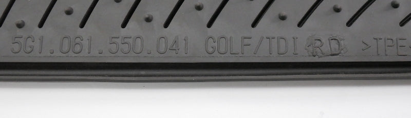 Rear Monster Rubber Floor Mats 15-21 VW Golf MK7 - Genuine - 5G1 061 550 041
