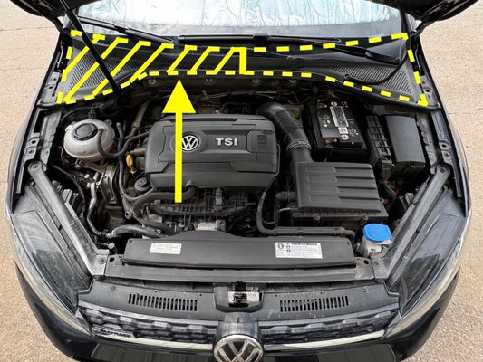 RH Cowl Rain Tray 15-21 VW Golf GTI Sportwagen Alltrack MK7 - 5GM 819 404