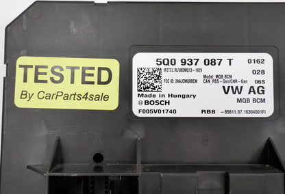 BCM Mody Control Module 15-17 VW Golf Alltrack Sportwagen MK7 - 5Q0 937 087 T