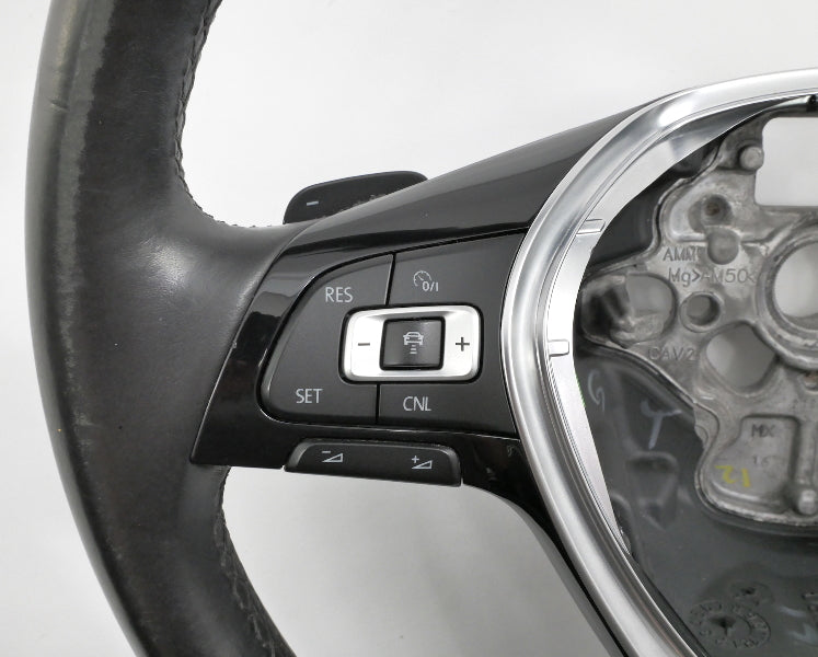 Leather Steering Wheel 15-21 VW Golf Sportwagen Alltrack MK7 - 5GM 419 091 BD