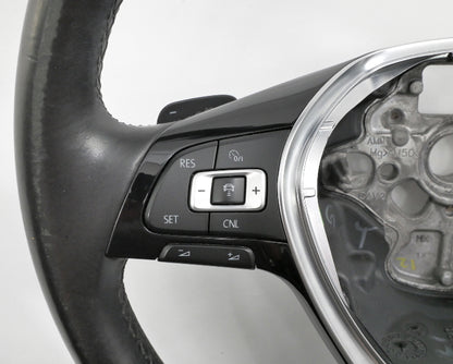 Leather Steering Wheel 15-21 VW Golf Sportwagen Alltrack MK7 - 5GM 419 091 BD