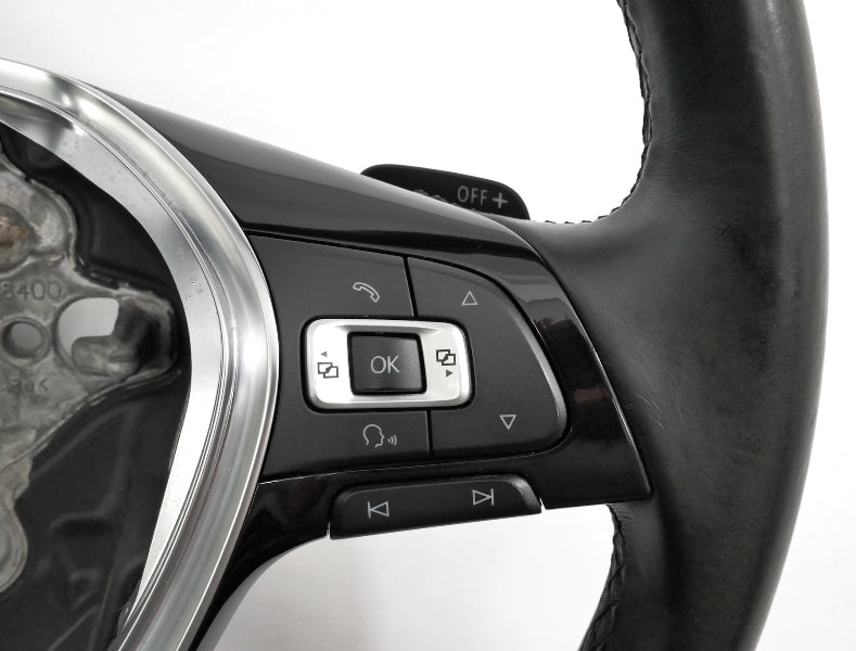Leather Steering Wheel 15-21 VW Golf Sportwagen Alltrack MK7 - 5GM 419 091 BD