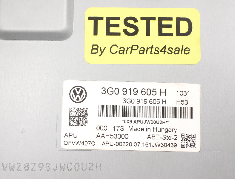 Infotainment Dash Screen 15-17 VW Golf e-Golf Sportwagen GTI MK7 - 3G0 919 605 H