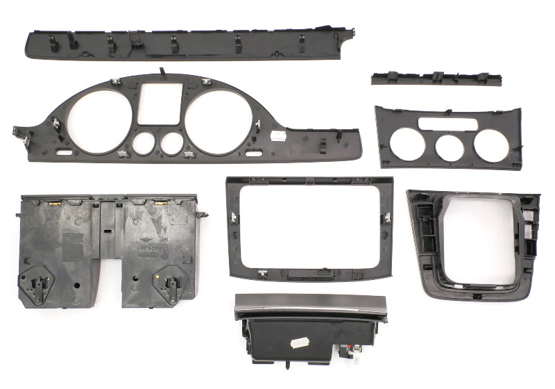 Silver Interior Dash Trim Set 06-10 VW Passat B6 - Genuine -
