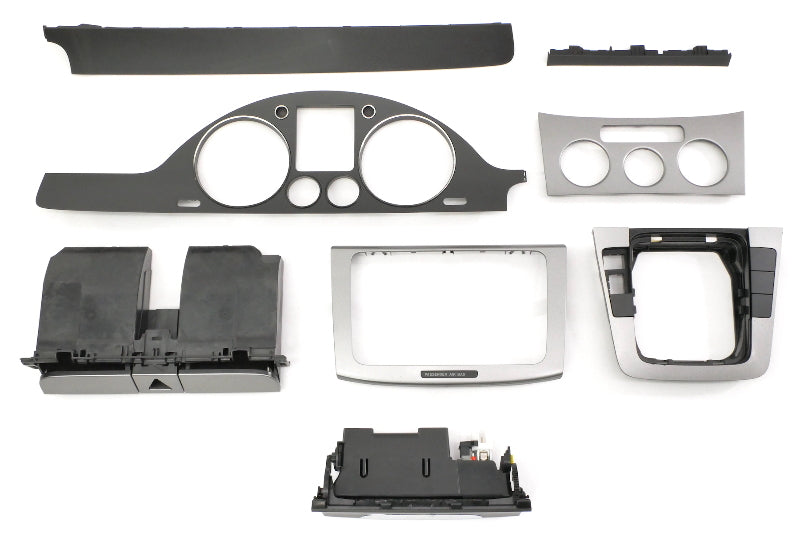 Silver Interior Dash Trim Set 06-10 VW Passat B6 - Genuine -