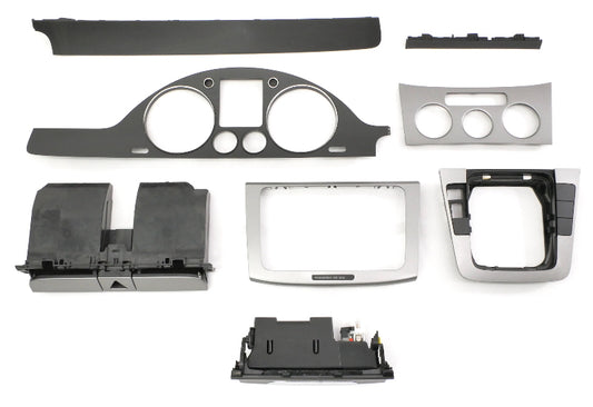 Silver Interior Dash Trim Set 06-10 VW Passat B6 - Genuine -