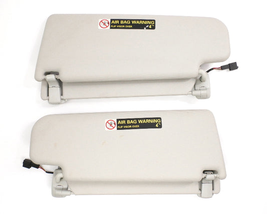 Sun Visor Sunvisor Set 06-10 VW Passat B6 Pearl Grey ~ Genuine 3C0 857 551 / 552