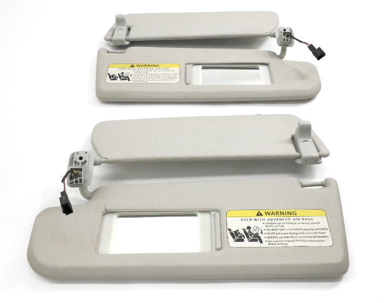 Sun Visor Sunvisor Set 06-10 VW Passat B6 Pearl Grey ~ Genuine 3C0 857 551 / 552