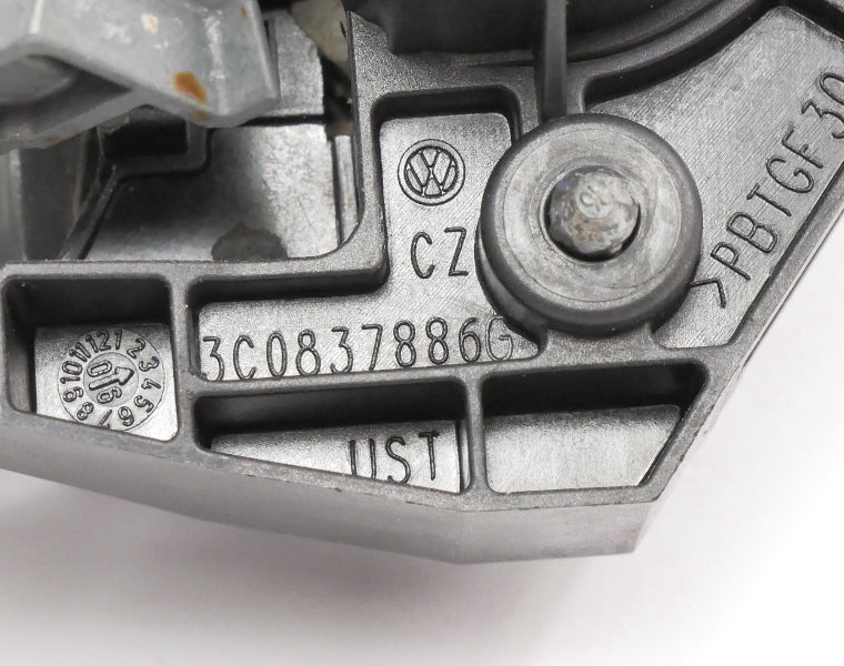 RH Exterior Door Handle 06-10 VW Passat B6 - LA7T United Gray - 3C0 837 886 G