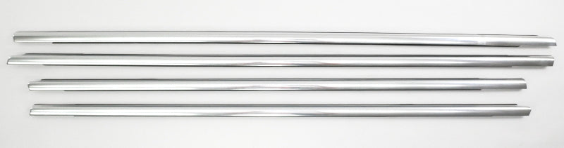 Exterior Window Scraper Door Chrome Trim Seal Set 06-10 VW Passat B6 3C4 837 475