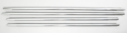 Exterior Window Scraper Door Chrome Trim Seal Set 06-10 VW Passat B6 3C4 837 475