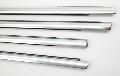 Exterior Window Scraper Door Chrome Trim Seal Set 06-10 VW Passat B6 3C4 837 475