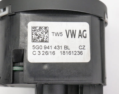 Headlight Switch 15-21 VW Golf Sportwagen Alltrack MK7 Genuine - 5G0 941 431 BL