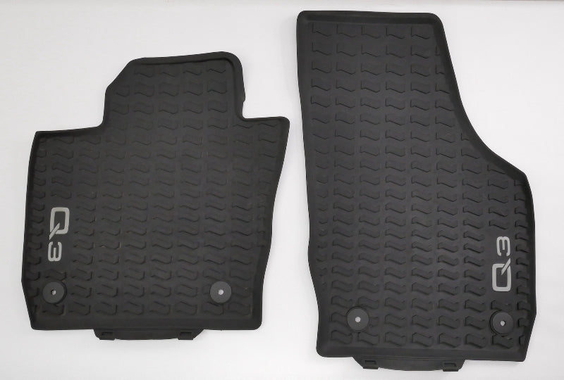 Genuine Audi Rubber All Weather Floor Mats 15-18 Q3 - 8U1 061 221 A