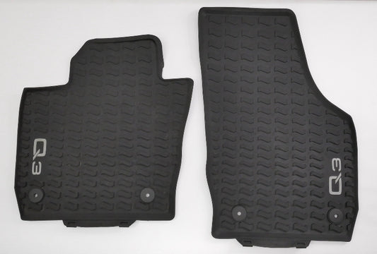 Genuine Audi Rubber All Weather Floor Mats 15-18 Q3 - 8U1 061 221 A