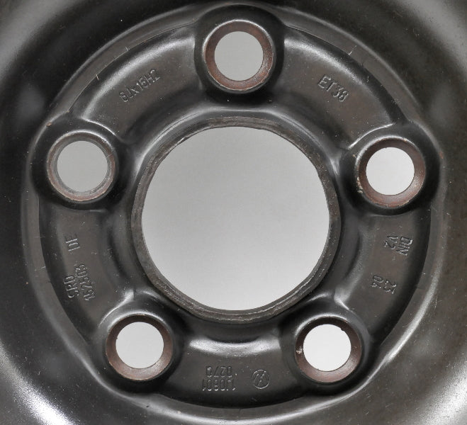 5x100 15" Full Size Spare Steel Wheel Rim Tire VW Jetta Golf MK4 - 1J0 601 027 Q