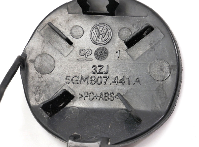 Rear Tow Cap Cover 15-17 VW Golf Sportwagen MK7 L041 Black Genuine 5GM 807 441 A