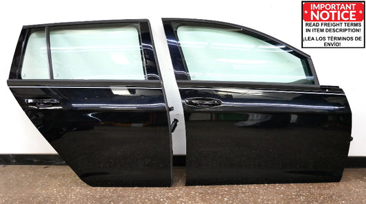 RH Front & Rear Doors 15-19 VW Golf Sportwagen MK7 L041 Black - Genuine