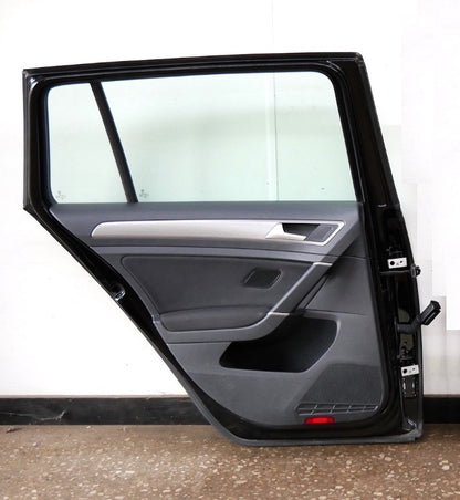 LH Rear Door 15-19 VW Golf Sportwagen Wagon MK7 L041 Black - Genuine