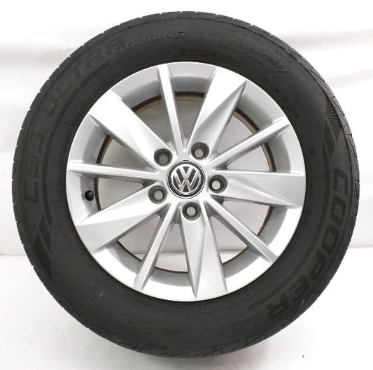 Stock 15" Alloy Wheel Rim & Tire 15-21 VW Golf & Sportwagen MK7 . 5G0 601 025 BA