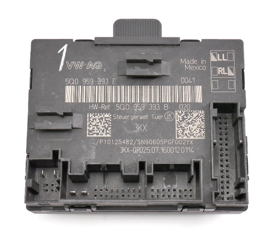 LH Front Door Control Module 16-19 VW Golf MK7 Atlas Audi A3 S3 - 5Q0 959 393 E