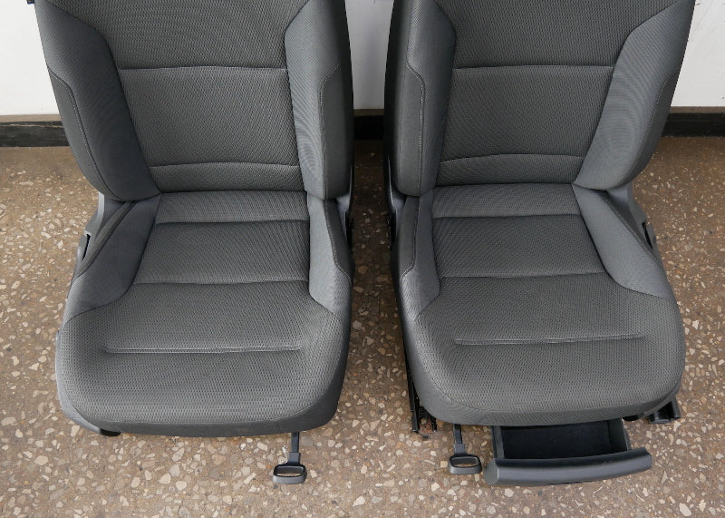Front Cloth Bucket Seat Set 15-21 VW Golf & Sportwagen MK7 - Genuine