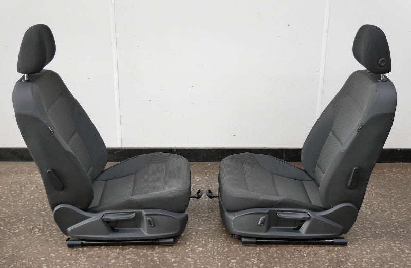 Front Cloth Bucket Seat Set 15-21 VW Golf & Sportwagen MK7 - Genuine