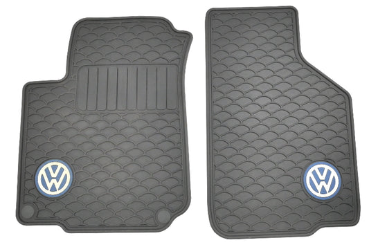 Front Rubber Floor Mats 93-99 VW Jetta Golf GTI Cabrio MK3 - Genuine