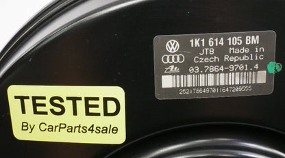 Brake Vacuum Booster 06-09 Audi A3 VW GTI Rabbit R32 MK5 Eos - 1K1 614 105 BM