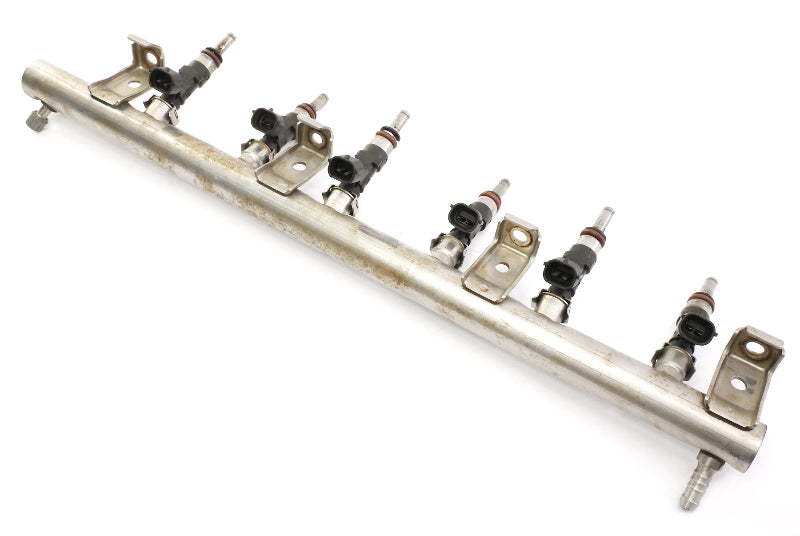 Fuel Injectors Set & Rail 07-09 VW R32 Eos Audi A3 TT 3.2 VR6 - 022 133 315 AB