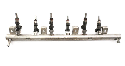 Fuel Injectors Set & Rail 07-09 VW R32 Eos Audi A3 TT 3.2 VR6 - 022 133 315 AB