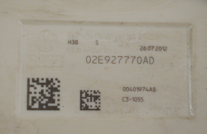 DSG Mechatronic Valve Body 2008 VW R32 KDE TCM TCU DQ250 - 02E 927 770 AD