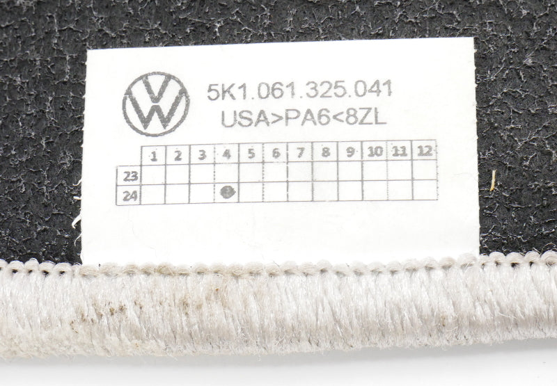 Floor Mat Carpet Set 2008 VW Golf R32 MK5 MK6 GTI - Genuine - 5K1 061 325