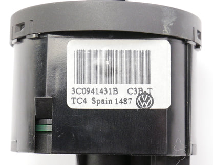 Head Light Lamp Switch 05-09 VW Passat B6 R32 Jetta GTI MK5 OEM - 3C0 941 431 B