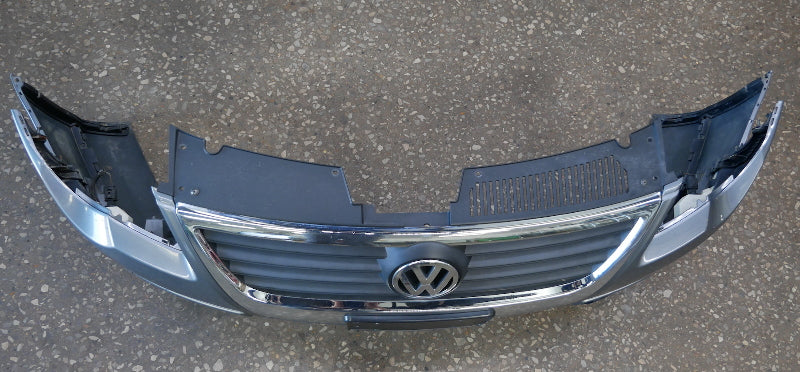 Genuine Front Bumper Cover 06-10 VW Passat B6 - LA7T United Gray - 3C0 807 221 A