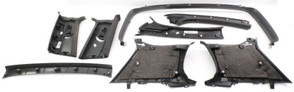 Black Upper Headliner Interior Trim Pillar Swap 06-09 VW Rabbit GTI R32 2dr MK5