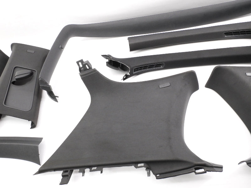 Black Upper Headliner Interior Trim Pillar Swap 06-09 VW Rabbit GTI R32 2dr MK5