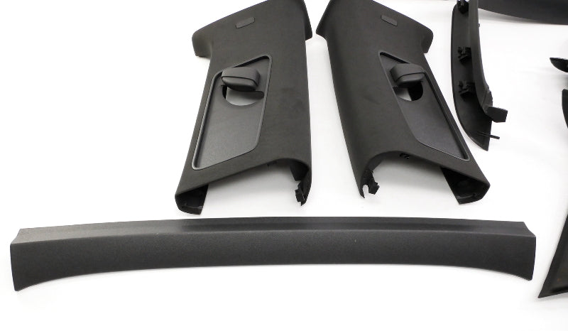 Black Upper Headliner Interior Trim Pillar Swap 06-09 VW Rabbit GTI R32 2dr MK5