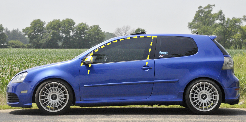 LH Front Door Window Seal Molding 06-09 VW Rabbit GTI R32 2DR MK5 1K3 837 431 D