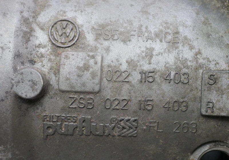 Oil Filter Housing & Cooler Audi TT A3 Eos R32 3.2 VR6 MK5 - 022 115 403 S