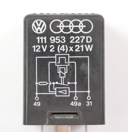 Turn Signal Flasher Relay Audi VW Jetta GTI Beetle Passat Vanagon - 111 953 227 D