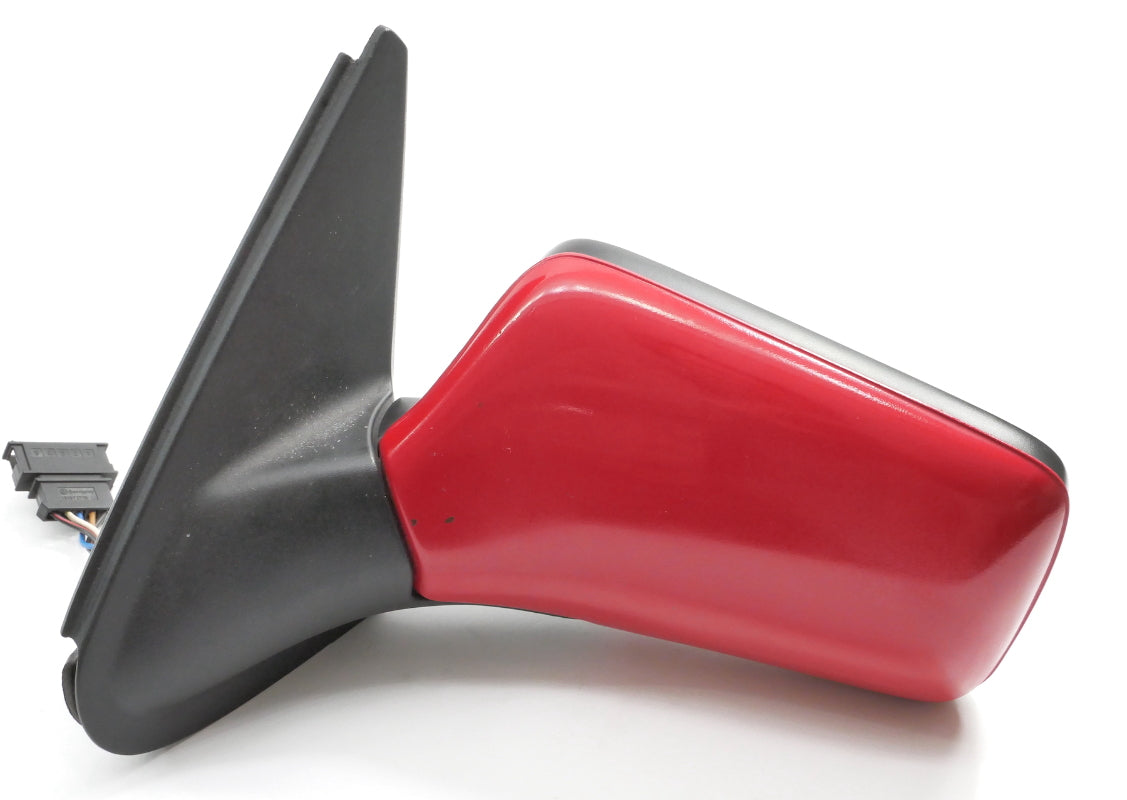 LH Exterior Side View Door Mirror 95-99 VW Cabrio MK3 LY3D Tornado Red - Genuine