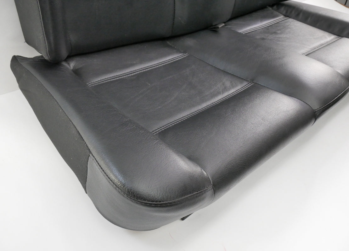Black Leather Rear Seat 95-02 VW Cabrio MK3 MK3.5 - Genuine - 1E0 885 375 B