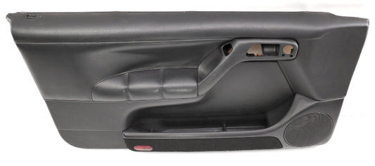 LH Driver Front Interior Door Panel 95-99 VW Cabrio MK3 Black Leather - Genuine