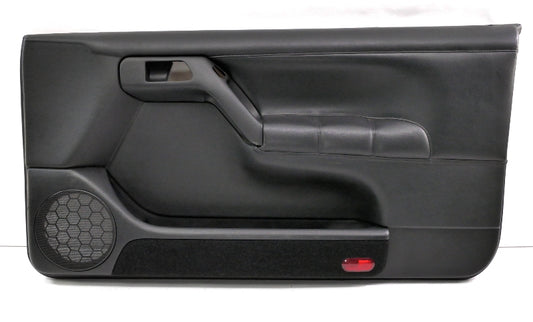 RH Front Interior Door Panel 95-99 VW Cabrio MK3 Black Leather - Genuine