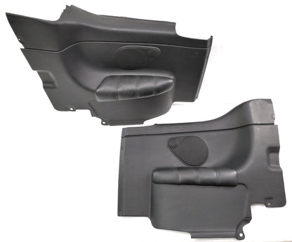 Rear Interior Door Side Panels 95-99 VW Cabrio MK3 Black Leather - Genuine