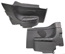 Rear Interior Door Side Panels 95-99 VW Cabrio MK3 Black Leather - Genuine